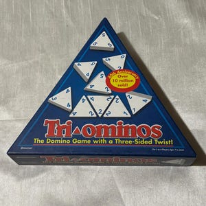 Tri-Ominos Game by Pressman - COMPLETE, Vintage Tri-Ominos   #9101