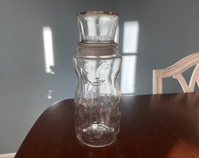 Vintage Mr. Peanut 75th Birthday Jar 1991, Collectible Planters Peanut