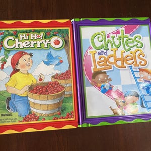 Hi Ho Cherry-O Game, Chutes and Ladders Game, Children&#39;s Game, Counting Game, Milton Bradley Game, Bookshelf Game YOUR CHOICE #8495