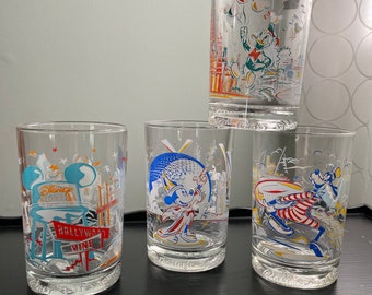 ツムツム　Disney 25th Anniversary Set Mcdonald's Walt Disney World 25th Anniversary Glass Tumbler
