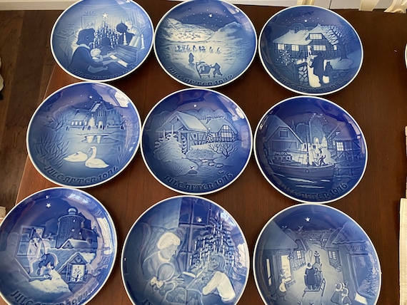 Bing & Grondahl Copenhagen Porcelain Christmas Plates, B and G
