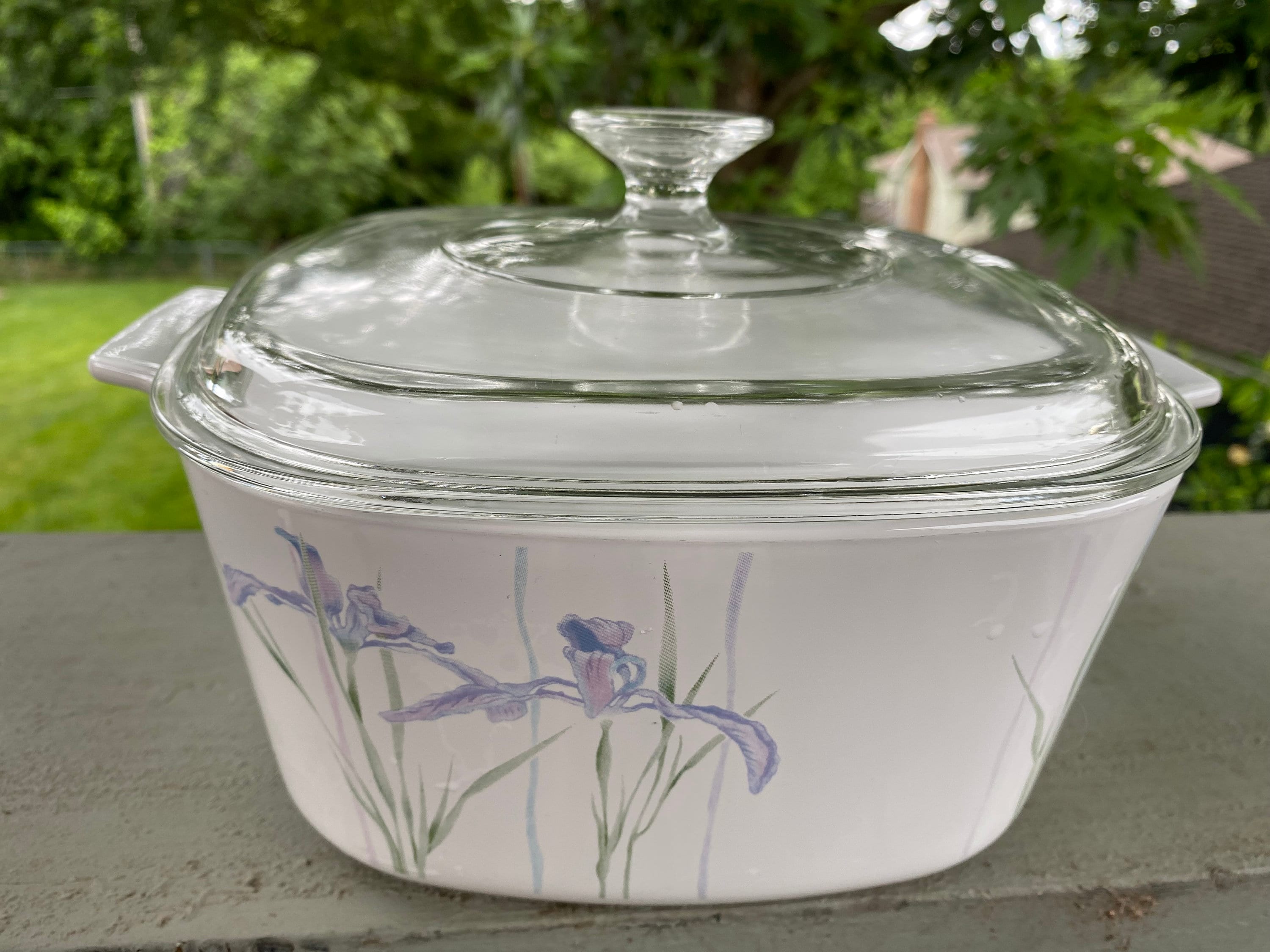Corning Ware Shadow Iris Covered Casserole Dish - A-3-B, 3L 3