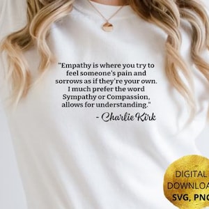 Charlie Kirk Empathy - Etsy UK