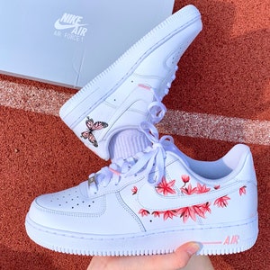 Custom Nike Air Force 1 Flowers image 1