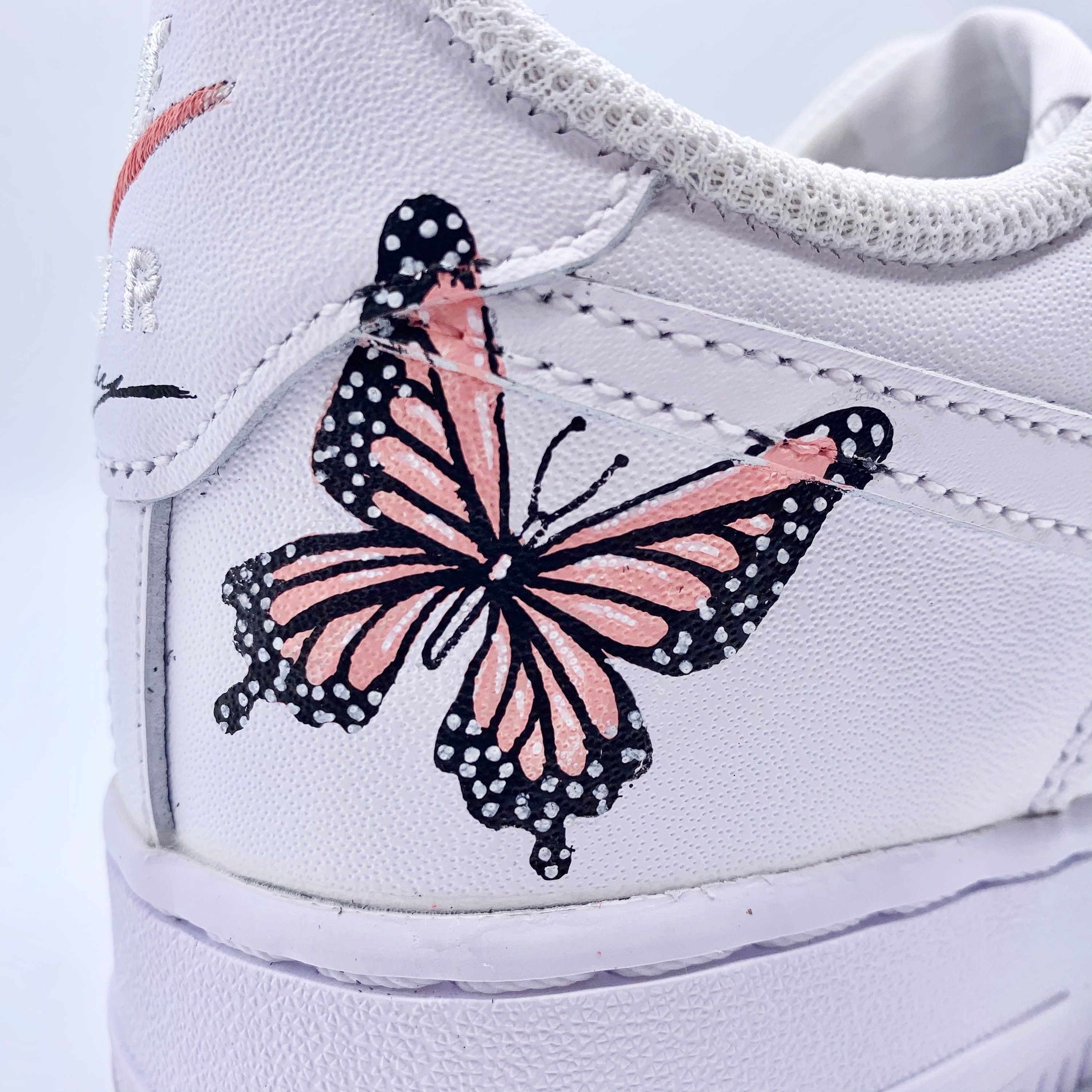 ️ Tableau Nike ❤️ Chaussures roses avec fleur moderne impression nk13