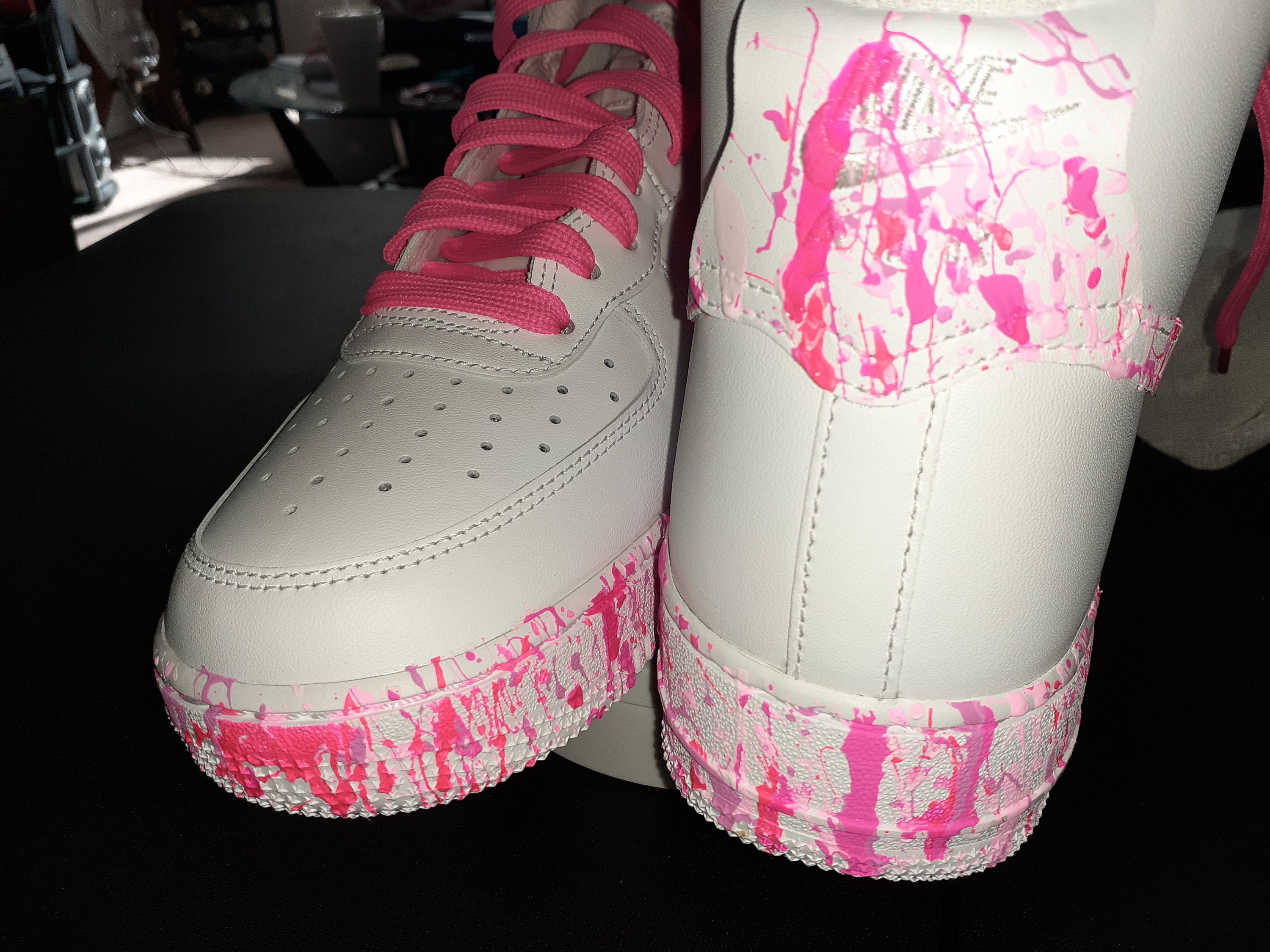 Splatter Air Force 1s Paint Your Designs With Acrylic Leather Paint Etsy