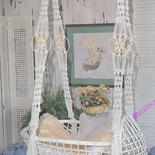 Macrame Baby Cradle Etsy