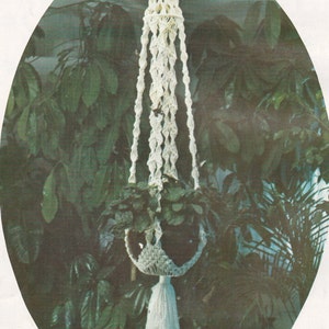 Vintage Macramé plant hanger digital pattern