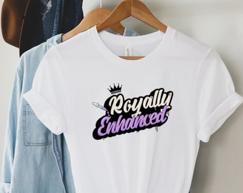Royally Enhanced Graphic Tee: Queen Crown, Women Empowerment