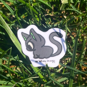 Legend of Luo Xiaohei &quot;No talk me I&#39;m angy&quot; sticker  (1&quot;) (Silly and Tiny)