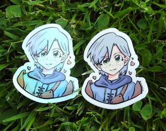 2" Ashe hearts sticker