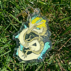 Zelda TOTK Light Dragon Charm (1&quot; - 3.5&quot;) two-sided