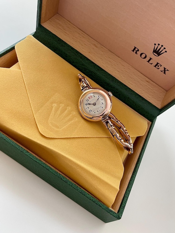 ROLEX Ladies All 9ct Rose Gold Hallmarked London 1920