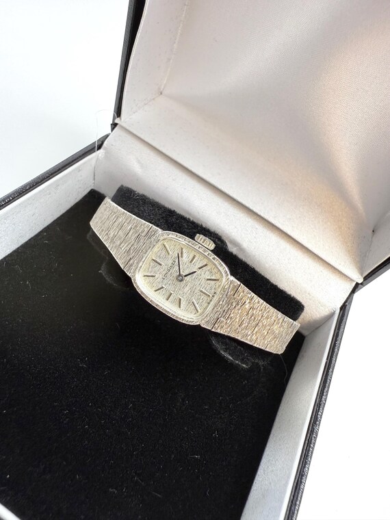 LONGINES Ladies Solid Silver Bark Effect Cocktail… - image 9