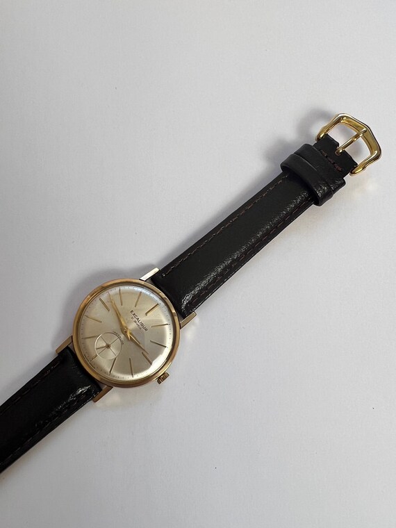 EXCALIBUR 9ct Gold Gents Wristwatch. Hallmarked Edinburgh 1965. REF No. 813 Etsy Australia