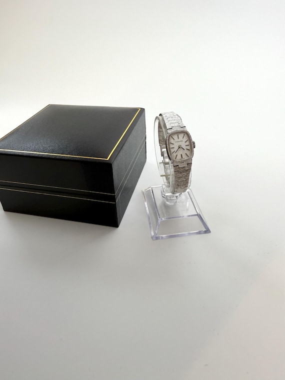 LONGINES Ladies Solid Silver Bark Effect Cocktail… - image 1