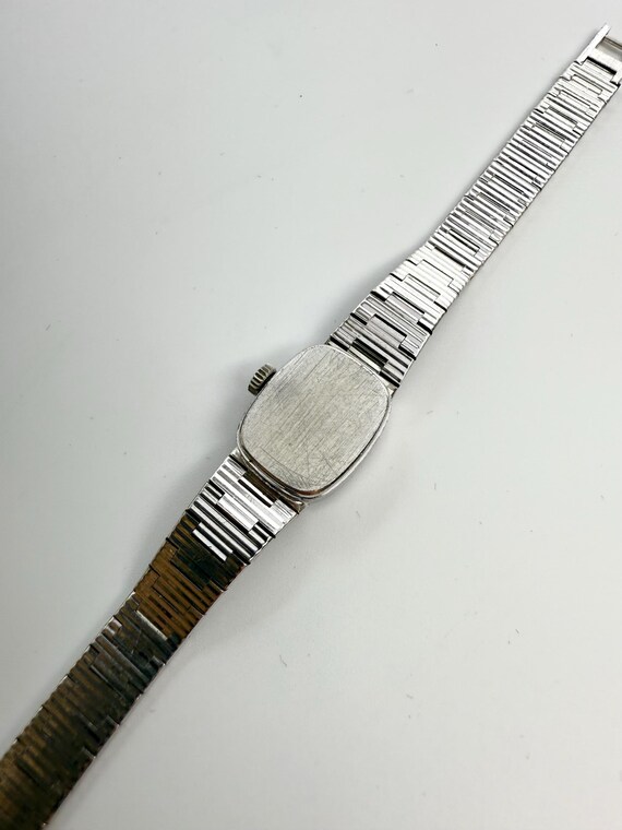 LONGINES Ladies Solid Silver Bark Effect Cocktail… - image 17