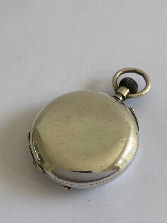 ANTIQUE Ladies Solid Silver Half Hunter Victorian… - image 3