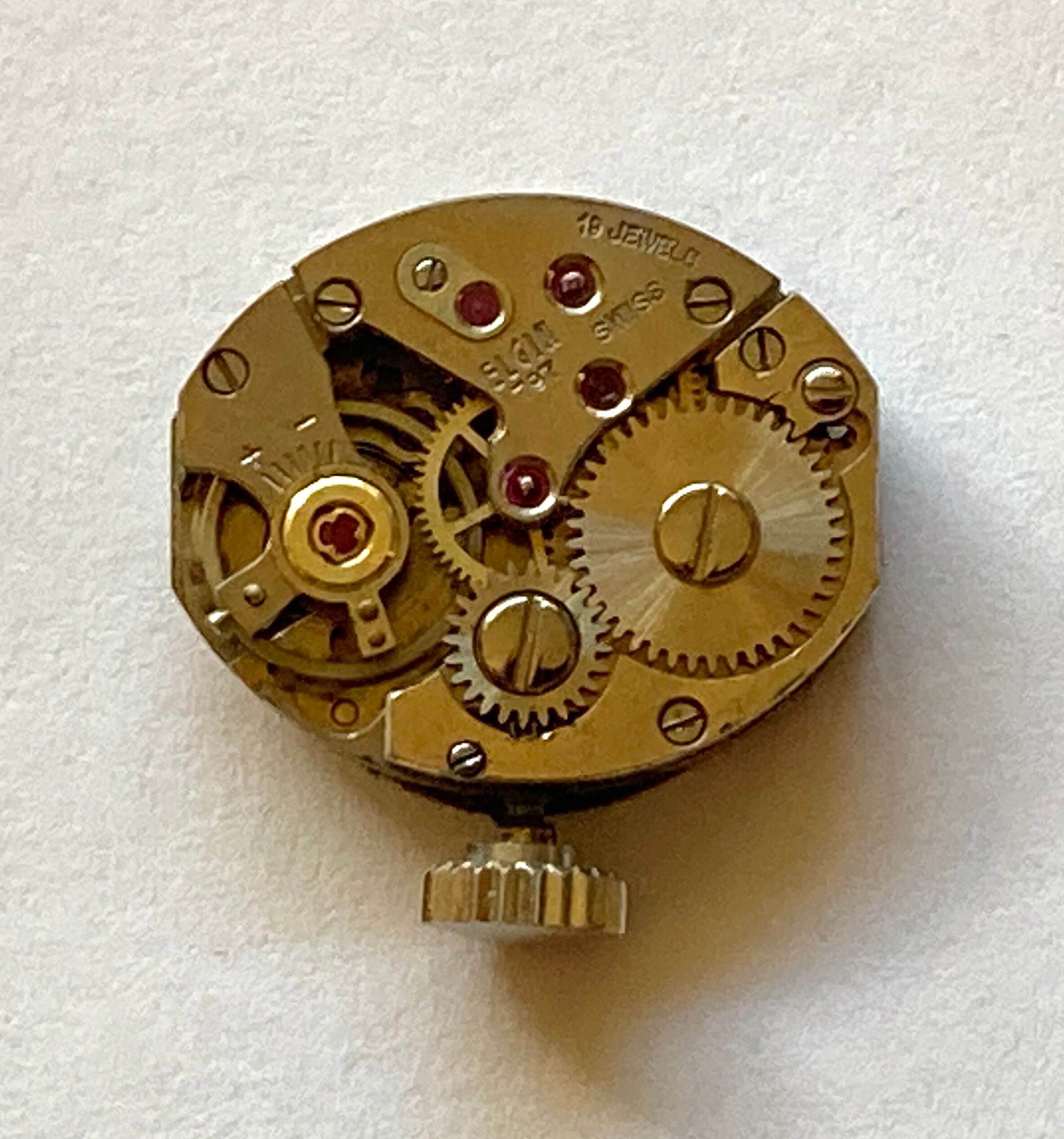 Diamond & 14k White Gold 'ELGIN' Ladies Cocktail Wristwatch. C.1960. Ref  No. 182 - Etsy
