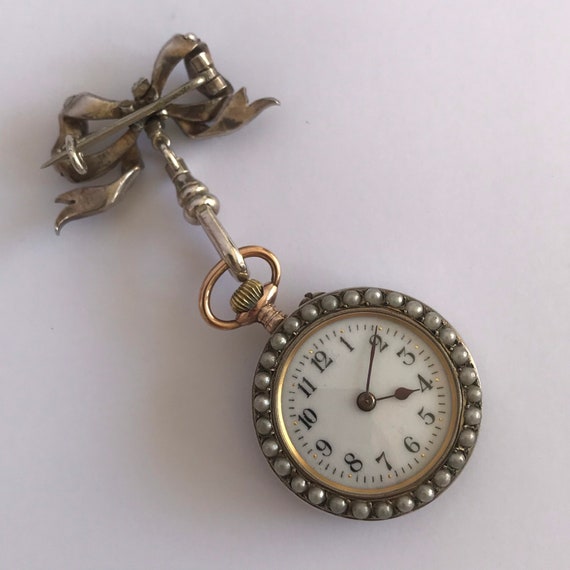 Pearl pocket watch hotsell