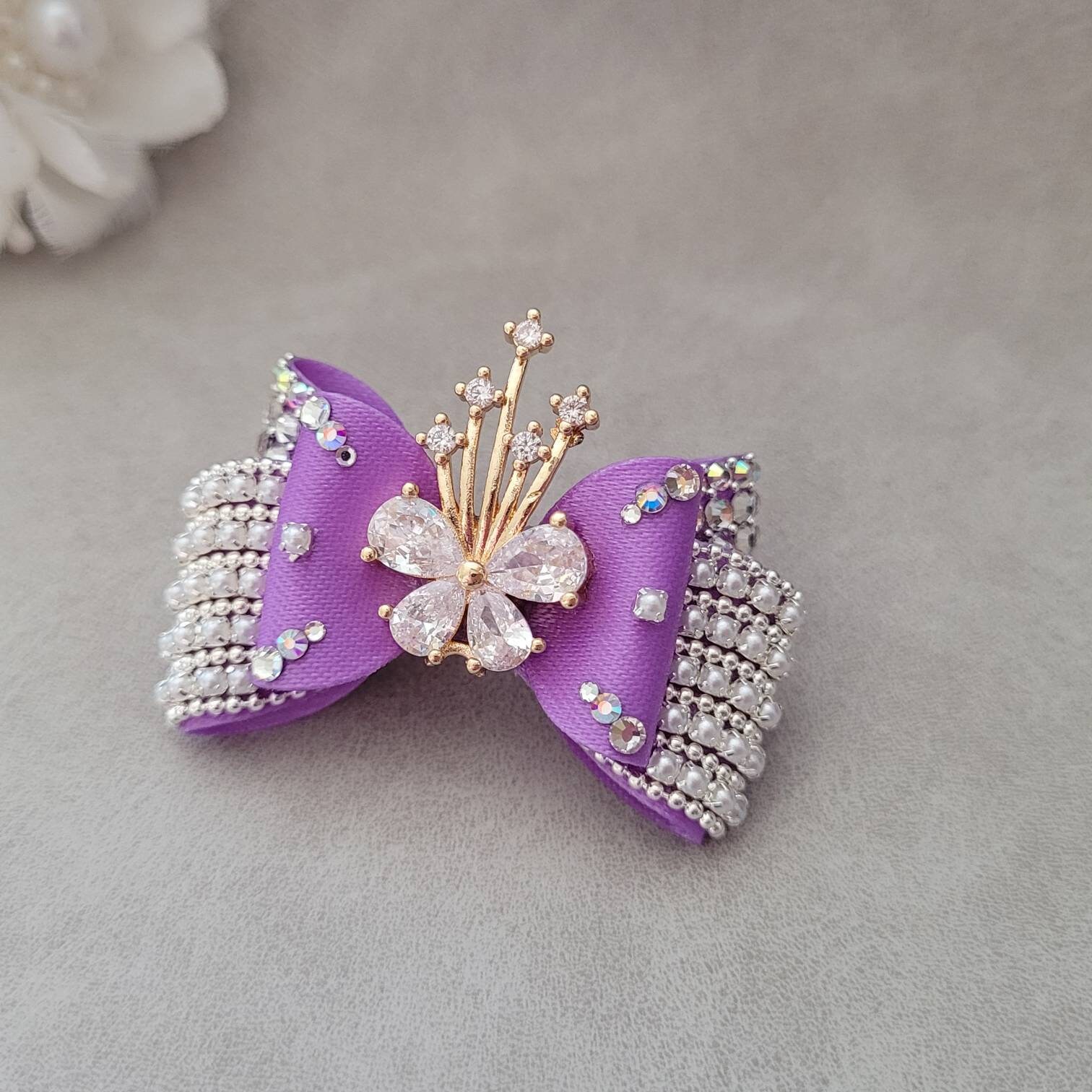 Exclusive Top Knot for Dog. the Bow Center is Made From 24K Etsy