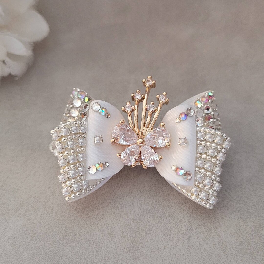 Exclusive Top Knot for Dog. the Bow Center is Made From 24K Etsy