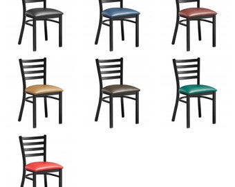 Black Metal Chair Etsy