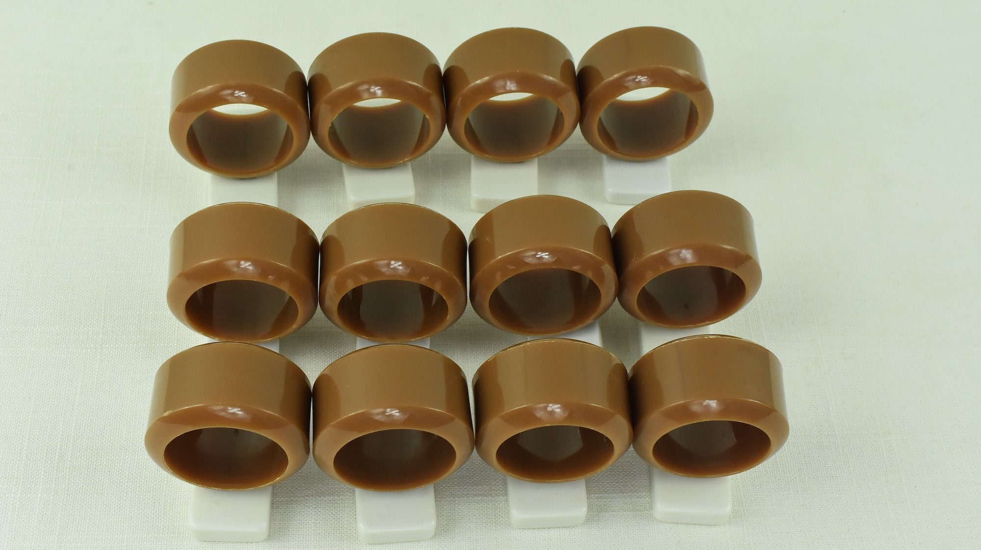 1960s Bakelite Dominoes Collection. Repurposed Napkin Rings Set