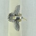 HUMMINGBIRDS in PEWTER Collection.............vintage Brooch Napkin ...