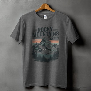 Rocky Mountains Colorado Shirt, Colorado Rockies Shirt, Retro Oversized Unisex Shirt, Outdoor Lover Gift, Hiking Tee, Adventure Awaris Shirt