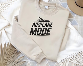 Airplane Mode Sweatshirt, Airplane Shirt, Travel Sweater, Gift for Traveler, Airplane Mode, Wanderlust Sweater, Unisex Offline Sweatshirt