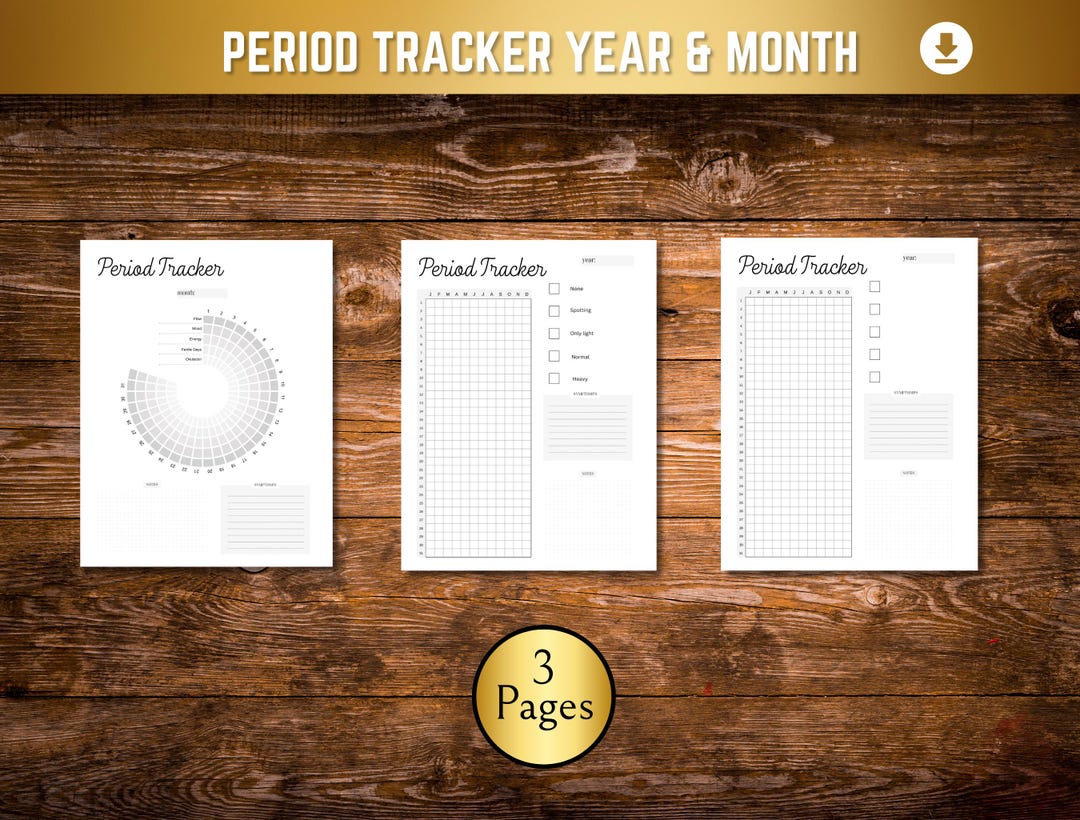 Period Tracker, PRINTABLE Journal Page, Planner Page, Ovulation Tracker ...