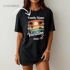 Personalized Family Beach Vacation Shirt, Family Name, Family Matching Shirts, Customized Family Trip Shirt, Family Beach Trip, Family Gift