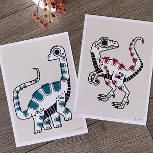 PRINT CARTES POSTALES Dinosaures