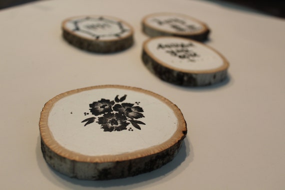 Painted Wooden Coasters