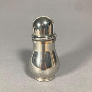 Salt shaker sugar shaker large silver plated vintage OLRI Italy 60s spice shaker