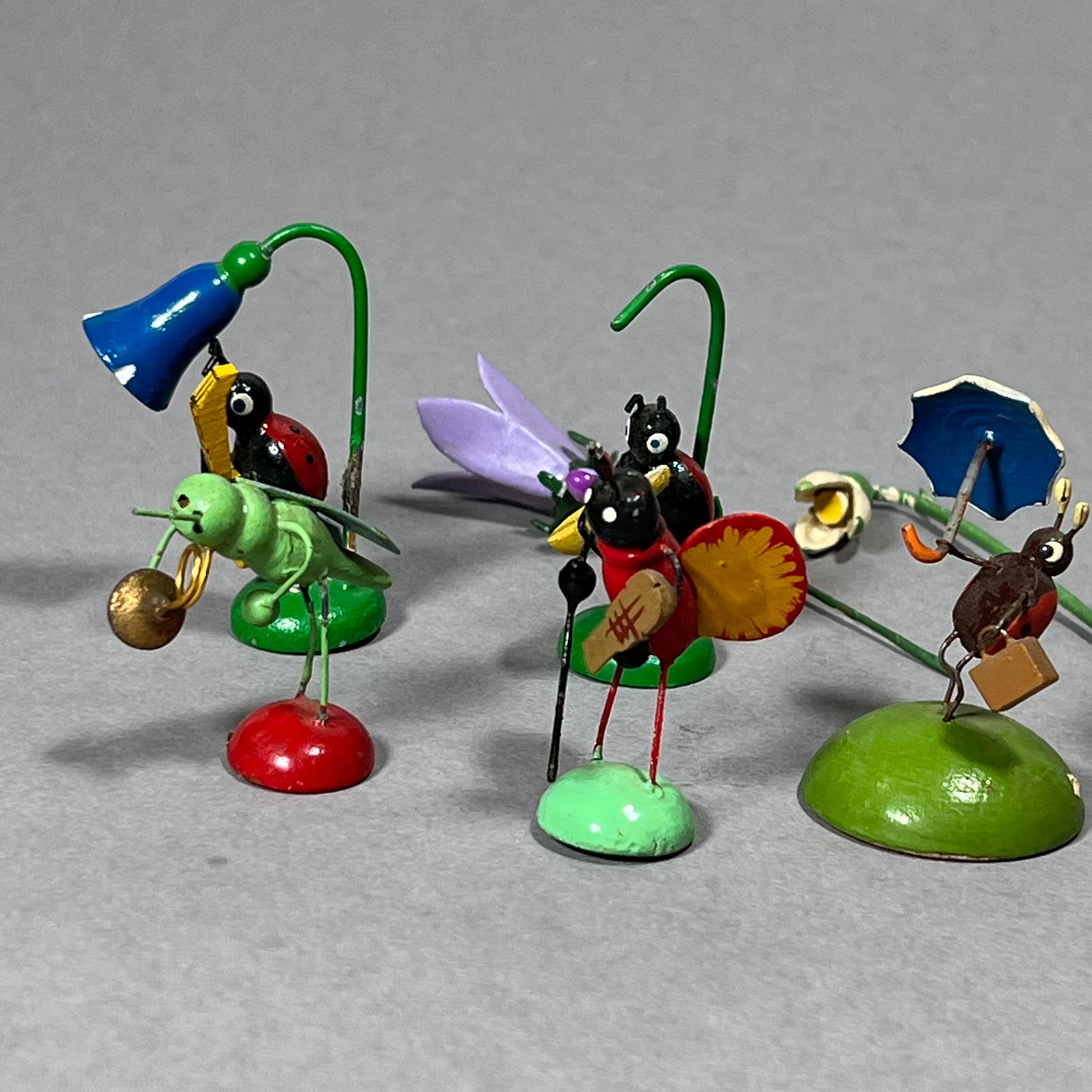 Erzgebirge Insect Band Musicians Ladybug Orchestra Five Figures