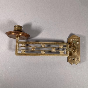 Art Nouveau piano chandelier brass wall sconce candlestick antique around 1900