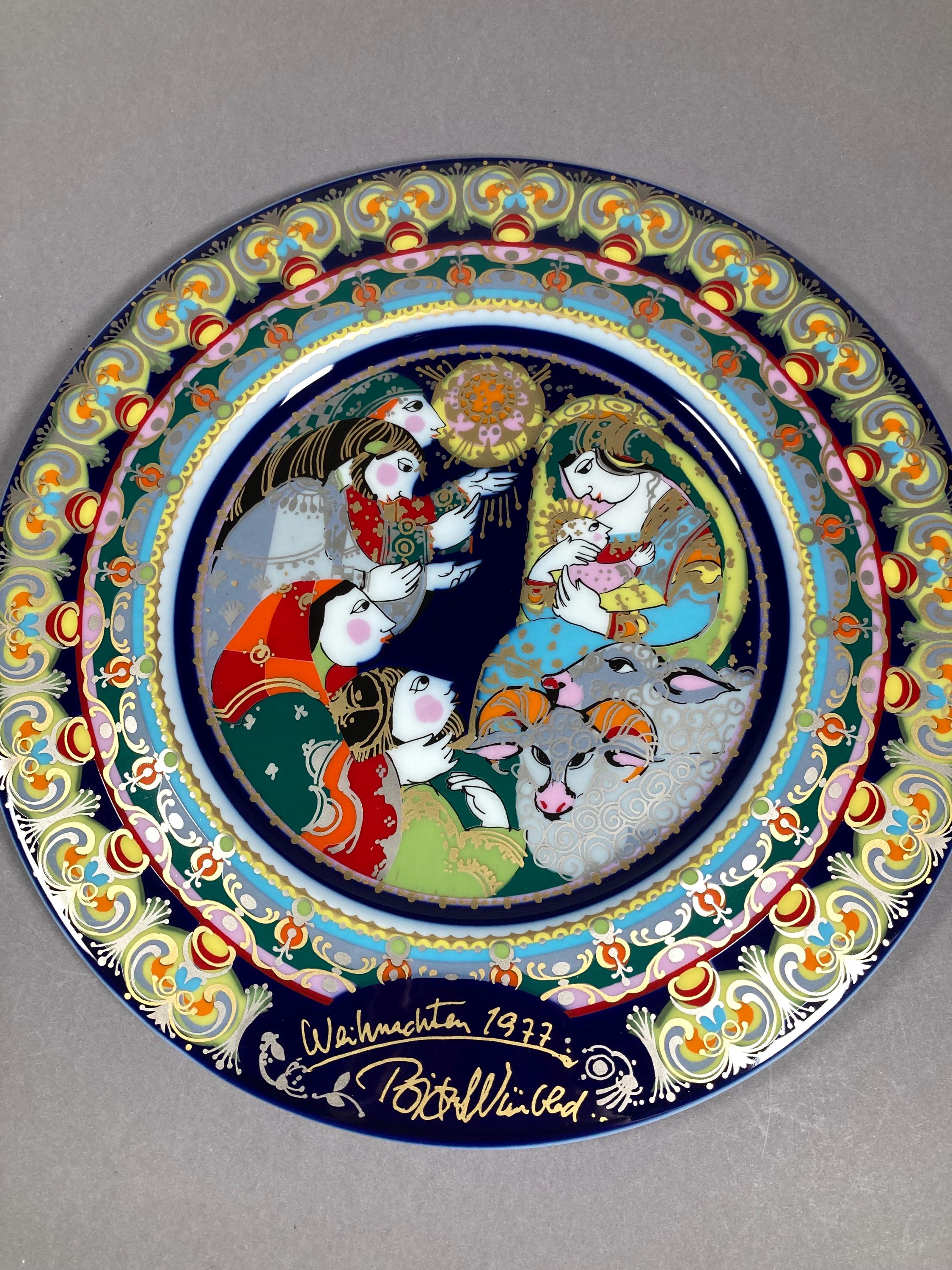 クリスマス プレート ローゼンタール 羊飼いの礼拝 ビョルン ヴィン