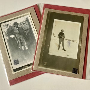 Grußkarte vintage, junge Menschen,, frivole Szene, Original Foto, antik, Kunst, Kollage, Mixed Media, alte Postkarte, Fotografie, Handmade