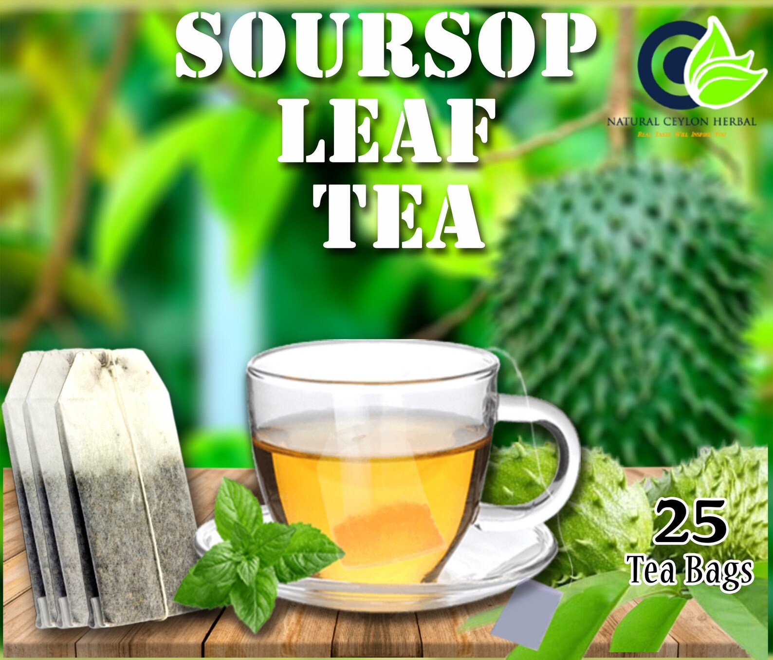 100 Pure SOURSOP/GRAVIOLA/GUANABANA Leaf Tea 25 Tea Bags Etsy