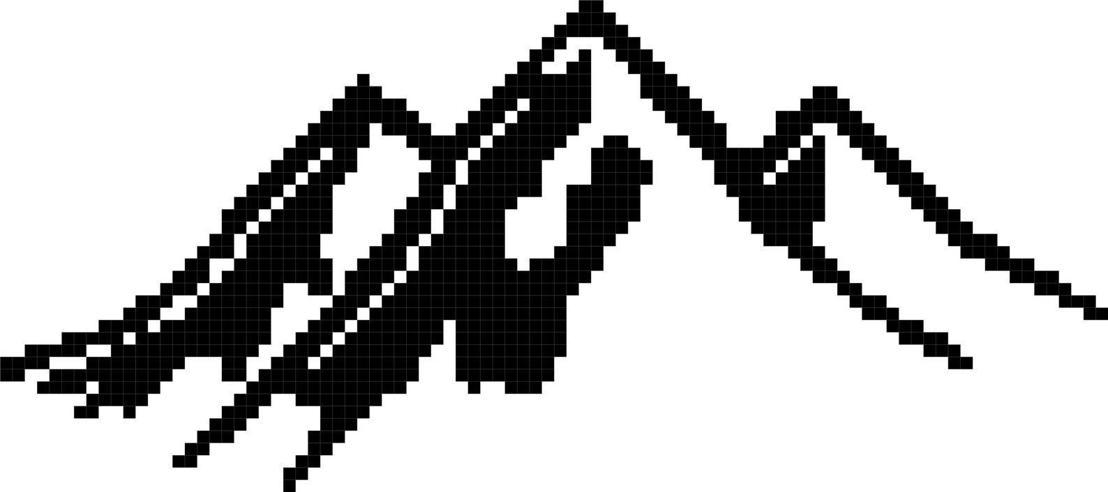 Mountain Cross Stitch Pattern Set of 4 Modern Cross Stitch - Etsy