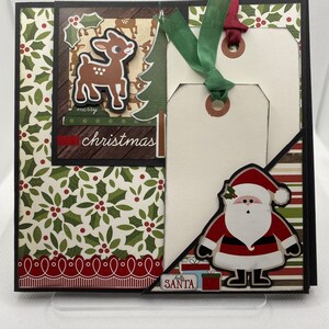 2 Sided Mini Album Tutorial Scrapbooking Tutorial Christmas Scrapbook Mini Album Tutorial image 6