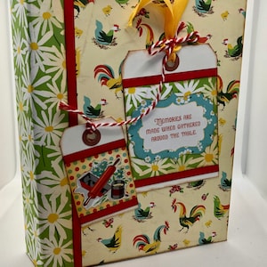 Tutorial sul mini album delle ricette * Tutorial sullo scrapbooking * Album delle ricette * Tutorial sul mini album