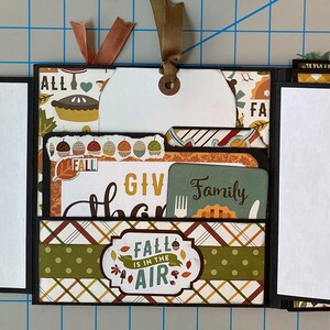 2 Sided Mini Album Tutorial Scrapbooking Tutorial Christmas Scrapbook Mini Album Tutorial image 5