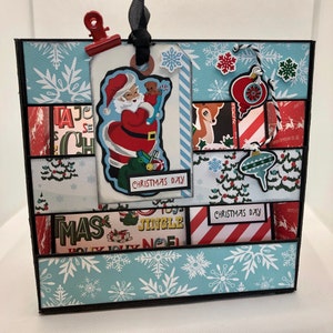 Christmas Scrapbook Mini Album and Crate Tutorial * Scrapbooking Tutorial * Christmas Scrapbook * Mini Album Tutorial
