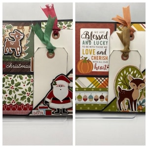 2 Sided Mini Album Tutorial * Scrapbooking Tutorial * Christmas Scrapbook * Mini Album Tutorial