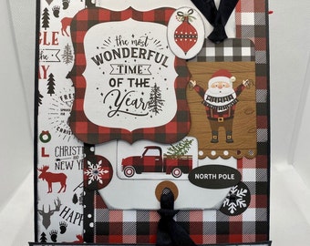 Aftellen naar Kerstmis PDF-zelfstudie * Zelfstudie over scrapbooking * Plakboek * Mini-album