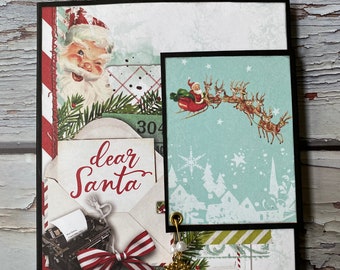Zelfstudie kerstfolio * Scrapbooking * Kerstplakboek * Minialbum