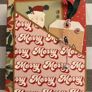 Boho Christmas Mini Album Tutorial * Scrapbooking * Christmas Scrapbook * Mini Album
